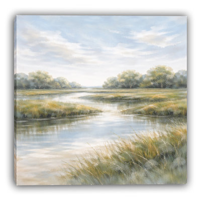 Golden Valley Wrapped Canvas Wall Art
