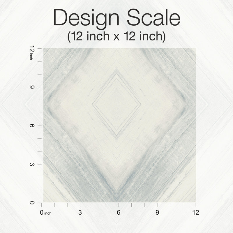 Geometric Wallpaper Double Roll, Mist