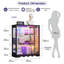 3-Tier Display Cabinet with Human Body Sensor RGB Lights-123033817