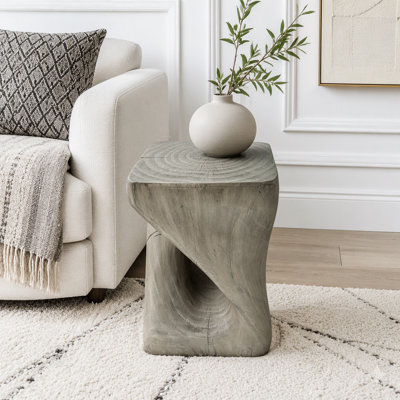 Wood-like texture Side Table