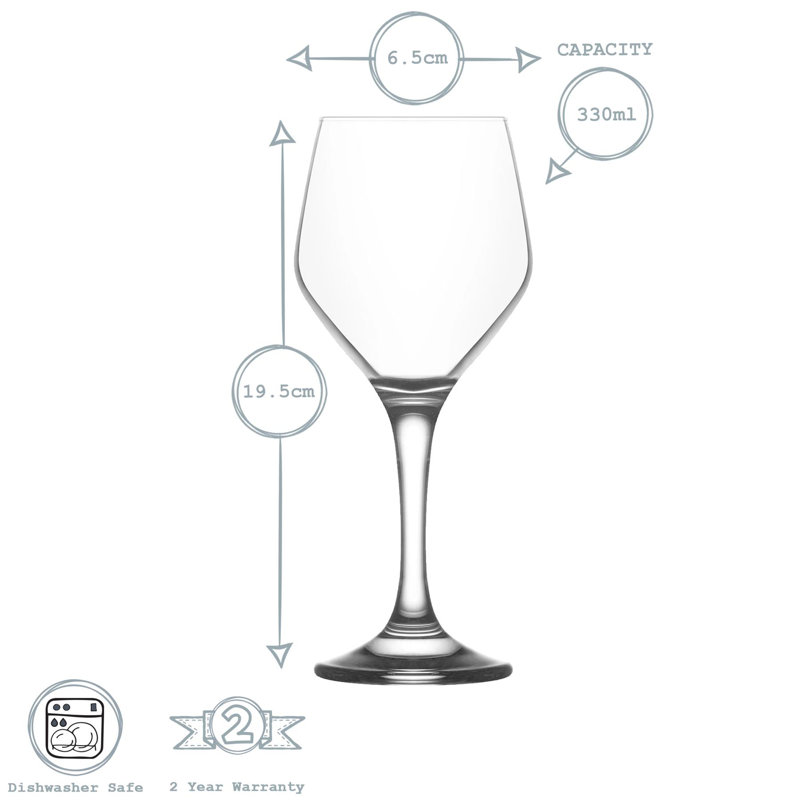 330ml Red Wine Glass, 6