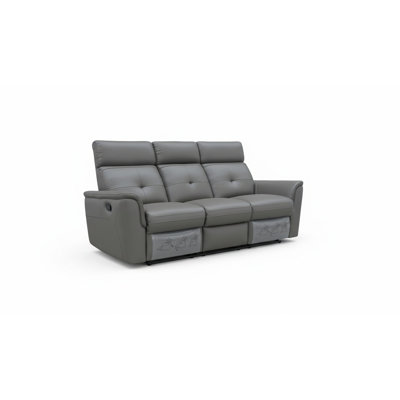 Modern recliner sofa dark grey.