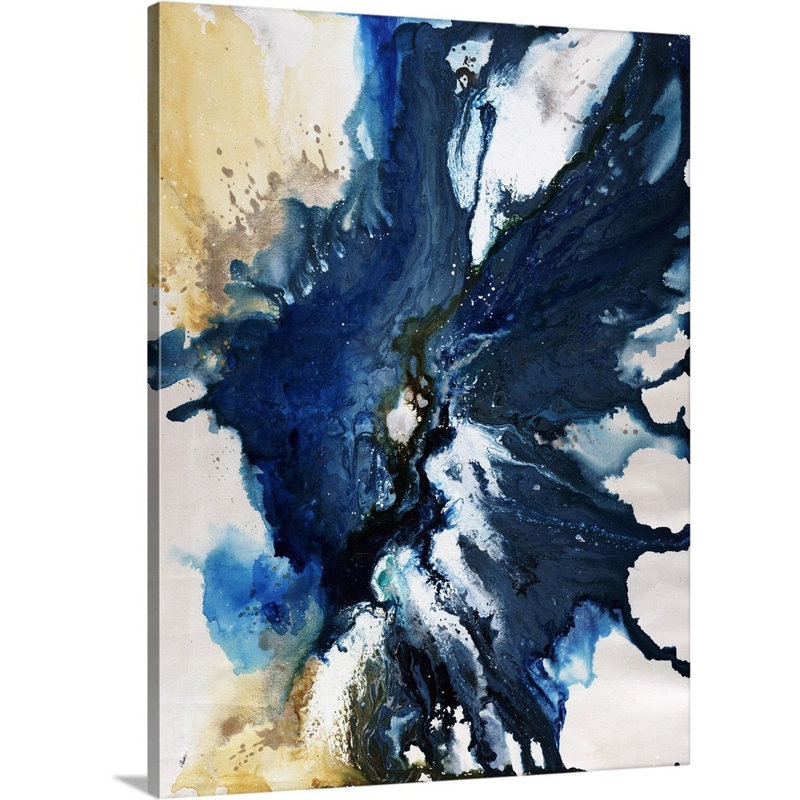 «Uniform Pitch» par Rikki Drotar - peinture sur toile, Toile tendue, H 24 po x l 18 po x P 1,25 po