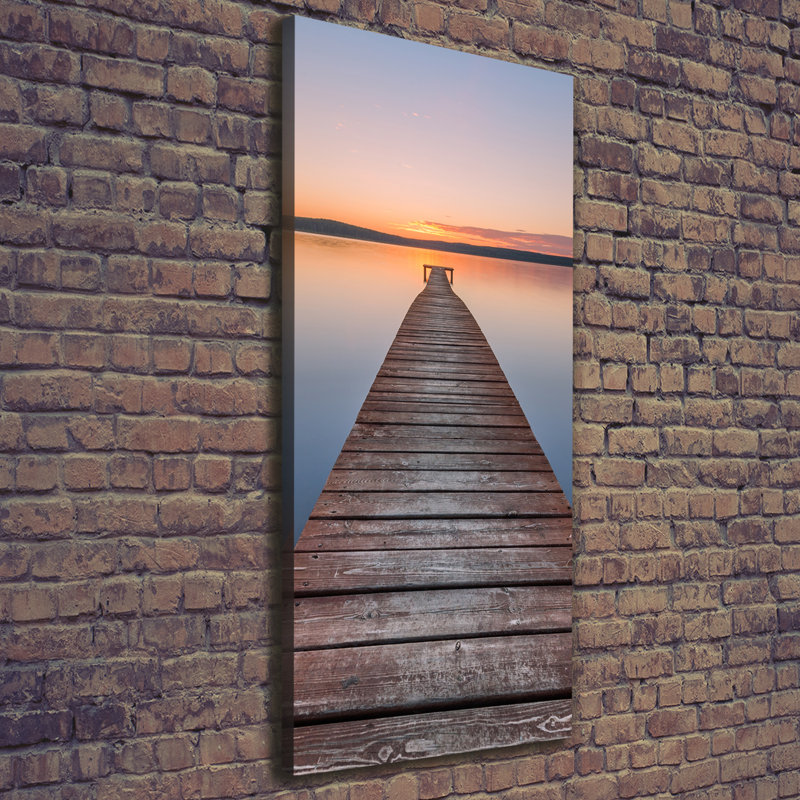 Wooden Pier - Wrapped Canvas Print