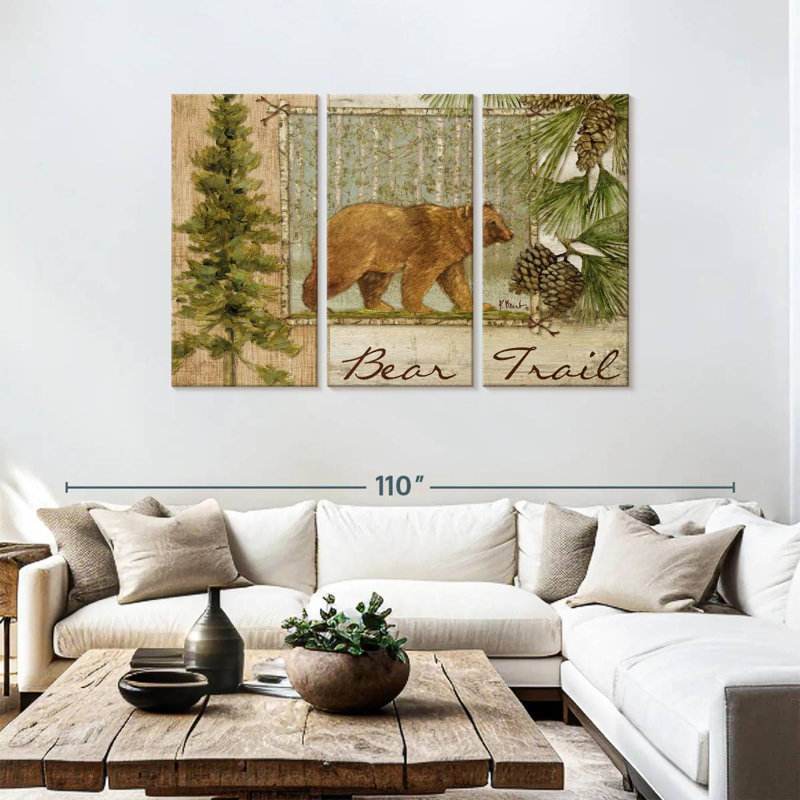 Bear Trail, 48" H x 74" W