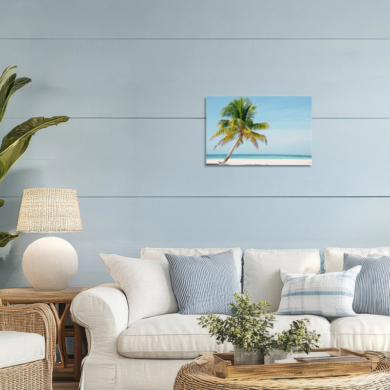 Toile de palmier Barrier Reef Island, design par Danita Delimont, H 16 po x l 24 po