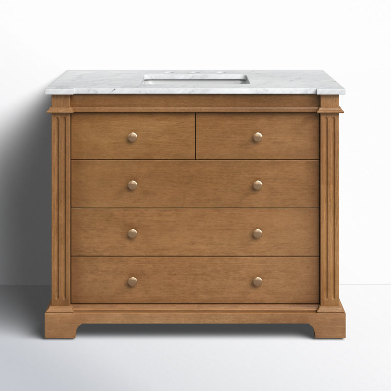 Rachelle 42" Single Bathroom Vanity Set, Brown