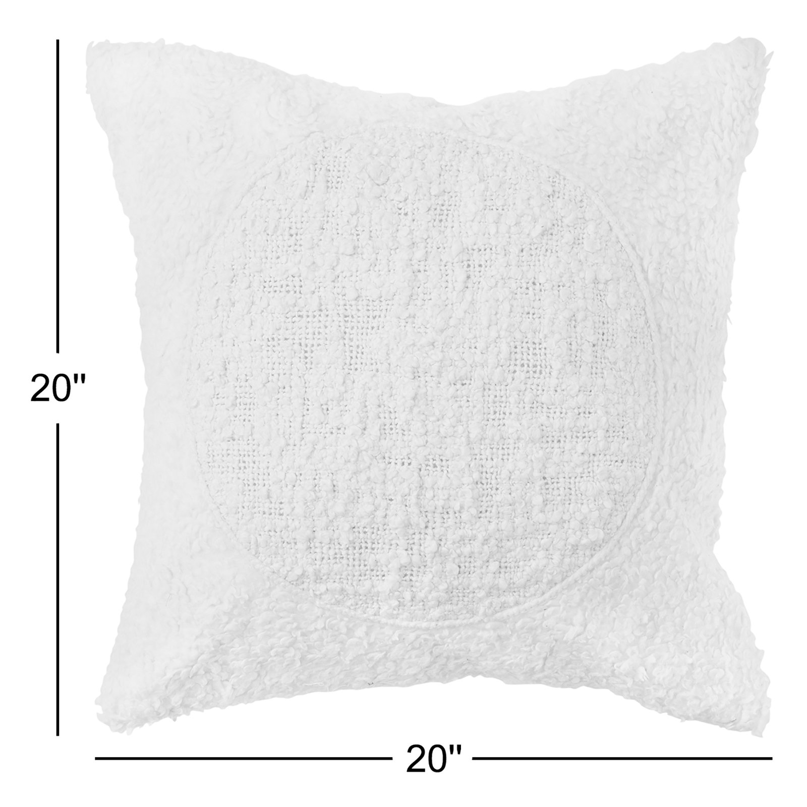 Devia 20" x 20" Embroidered Throw Pillow, Down