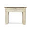 Foyer autoportant en bois massif beige