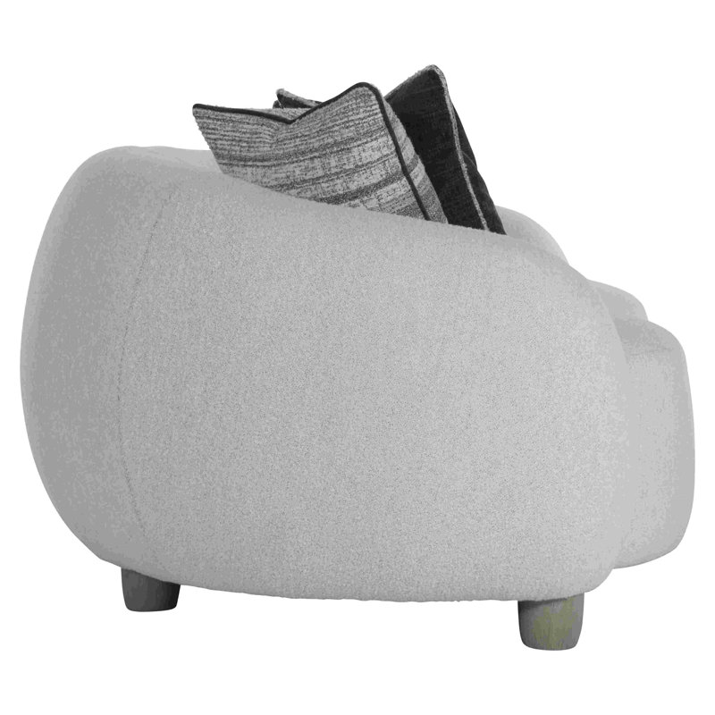 Merritt Sofa, White/Cream/Grey Boucle 1125-021