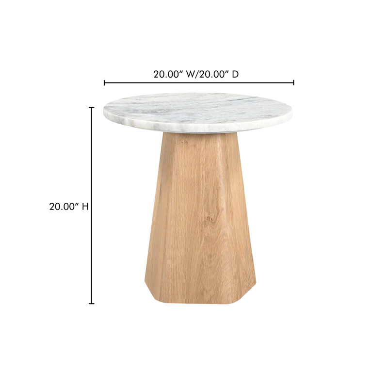 Evelyn Marble End Table