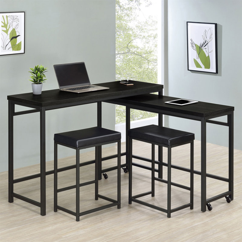 Ensemble de tables 4 pièces à hauteur de comptoir Klekner