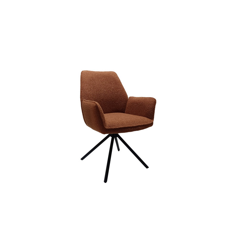 46cm H Upholstered Armchair, Rust