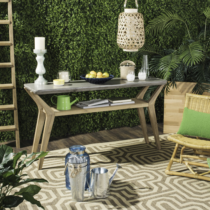 Outdoor Lenno Concrete Console Table