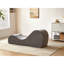 Chaise longue Solace en gris - noyau en mousse ferme pour le confort, housse amovible lavable à la machine, peu encombrante, lavable et compacte-1370578666