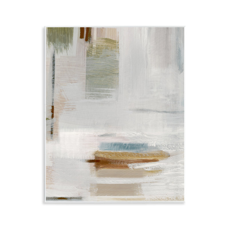 Muted Neutral Composition Wall Plaque Art by Susan Jill