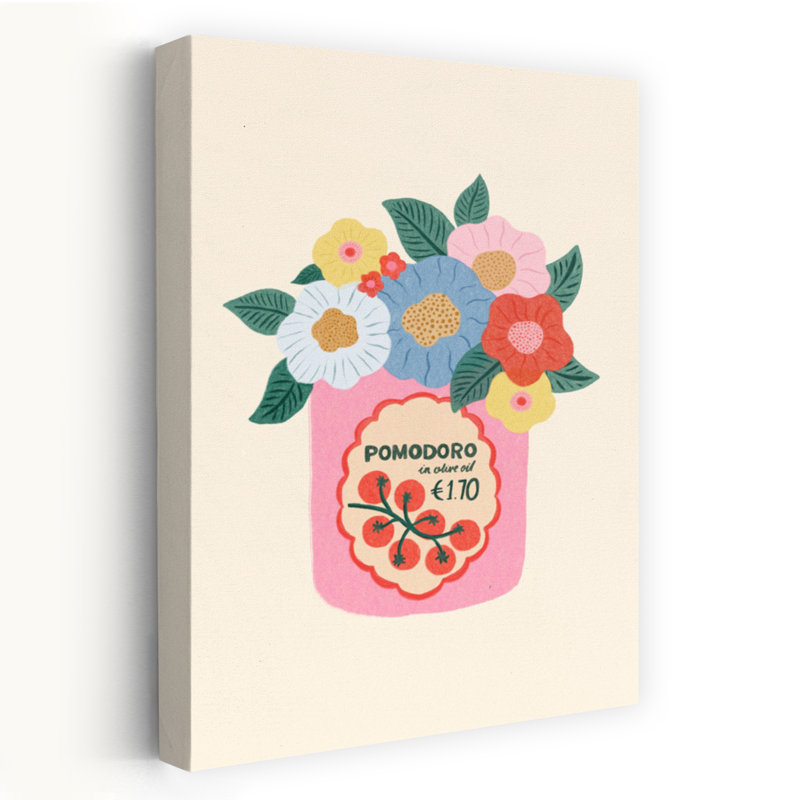 Art contemporain fleur moderne, H 60 po x l 40 po