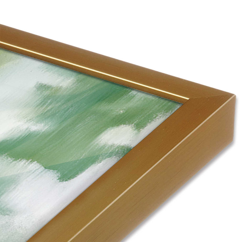 Impression sur toile Riverbend Passage, H 21,75 po x l 21,75 po, Or poli