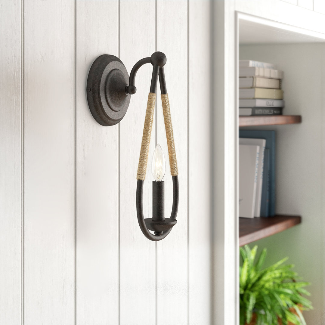 Steel Candle Wall Light Breakwater Bay