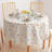 Round Cotton Twill Tablecloth