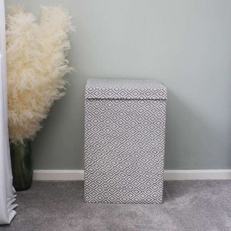 Fabric Laundry Hamper and Waste Basket Set