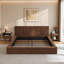 Structure de lit plateforme tapissier avec tête de lit, base de lit moderne de style nuage, aucun sommier requis-793982633-793982639