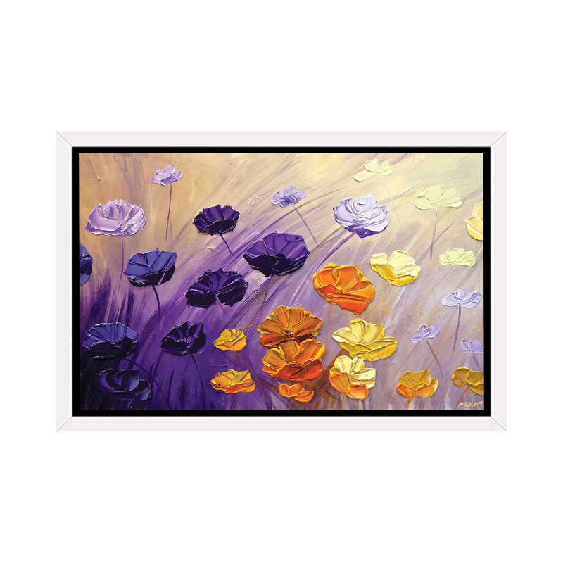 «The Garden» - Reproduction, H 40 po x l 60 po x 1,5 po, Toile blanche encadrée