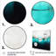 Bleu et noir ondulation abstraite Medley III - art mural abstrait-487952629-487952625