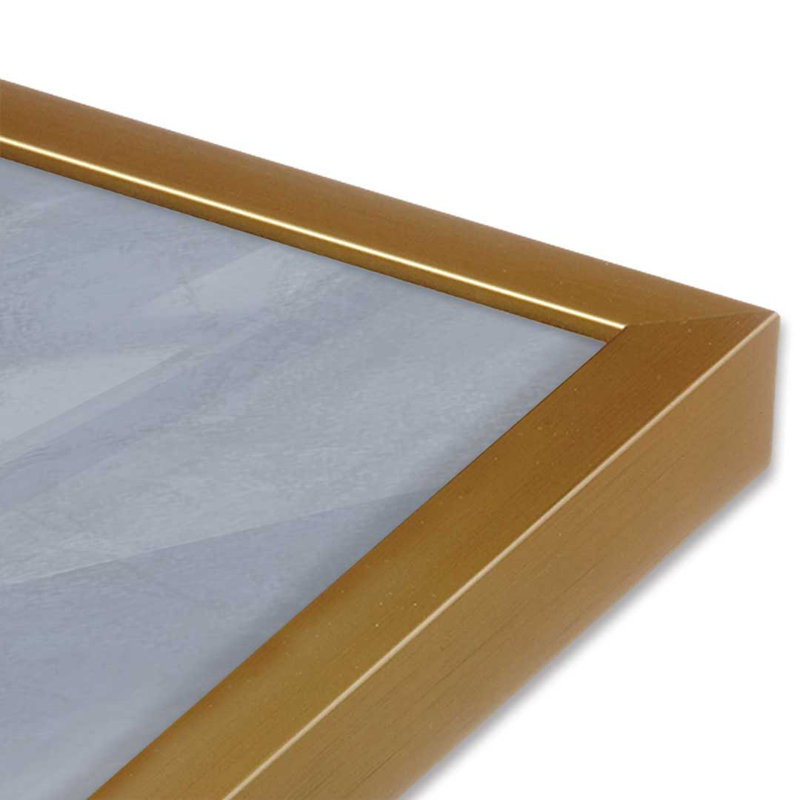 «Coastal Relax» par Elizabeth Tyndall, reproduction d'art, 30 W x 30 H, Doré, Framed Print