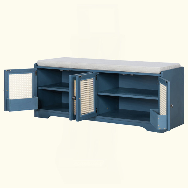 Banc de rangement Rustic, Marine antique