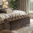 Button Tufted Storage Bench with Cone Wood Legs-96678456