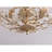 Flavia 4-light Brushed Silver-ish Champagne Crystal Bud 8-Branch Semi-Flush Mount
