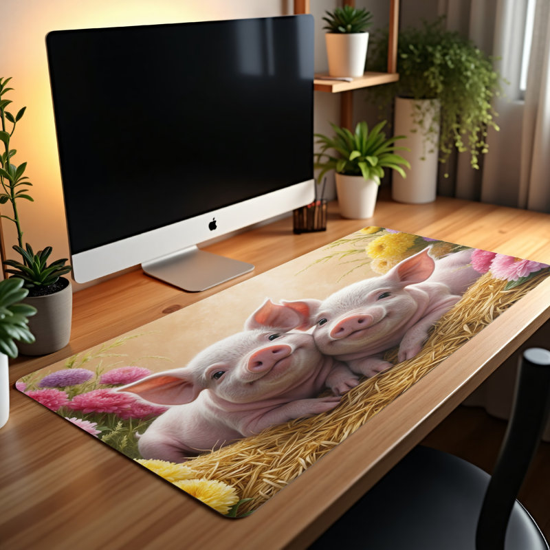 Polyester Desk Pad, 14.4x12.1