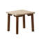 Ensemble de 3 tables basses beiges et brunes 3 pièces Table de bout rectangulaire et 2 tables de bout-1377649547-1377649548