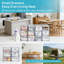 Tiroirs de rangement transparents empilables, 2 bacs de rangement en acrylique avec poignées pour meuble-lavabo, maquillage, cuisine, sous l'évier, armoire et rangement