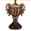 Lampe de table 29,5 "en forme d'urne" Delicata ", bronze avec accents argentés