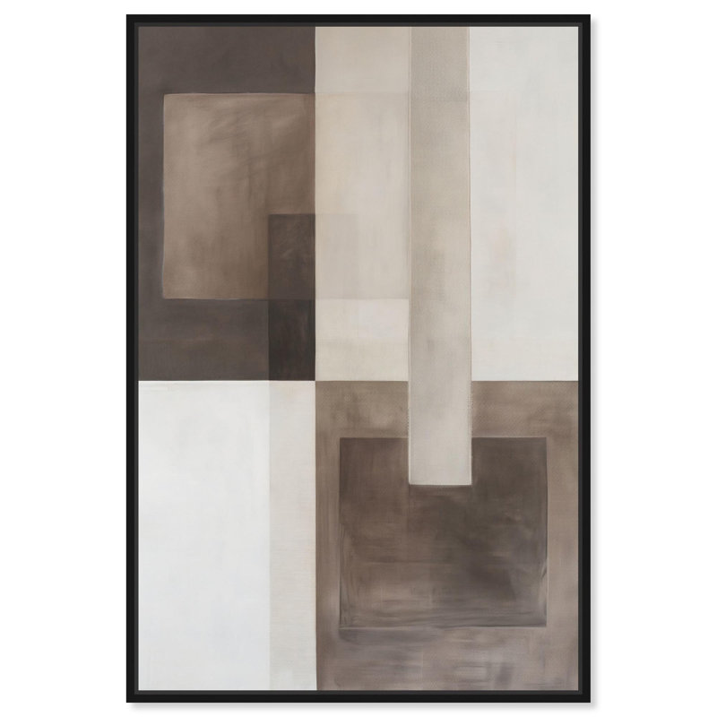 «Tonal Intersection I» par Art Remedy, H 16 po x l 11 po, Cadre noir