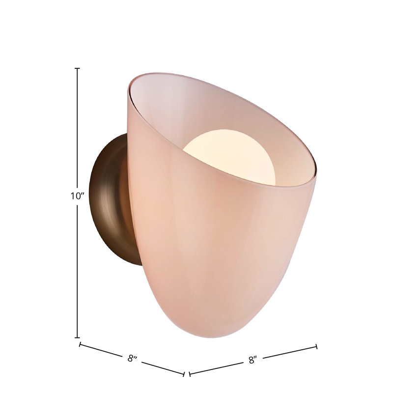 Cocoon 1 LT Winter Brass Wall Sconce Kalco