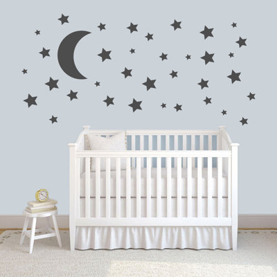 Adhésif décoratif lune et étoiles