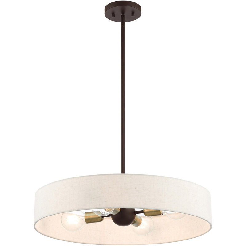 Lustre tambour 4 lumières