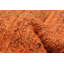 Tapisserie naturelle orange brûlé kilim 4 pi 9 po x 6 pi 6 po