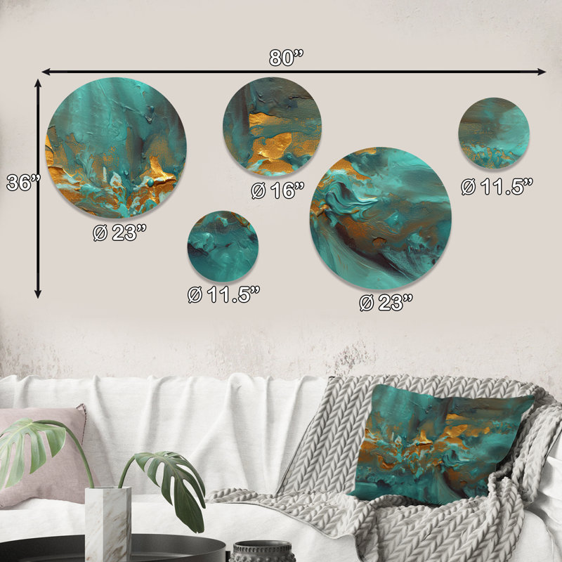 Abstract Wall Decor on Metal
