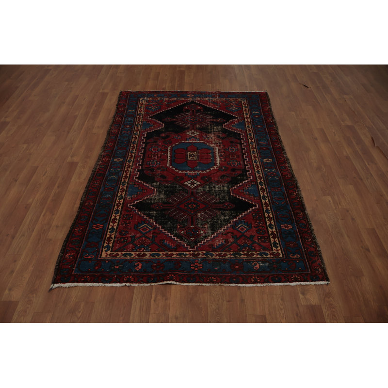 Superbe tapis traditionnel rétro 4 x 6
