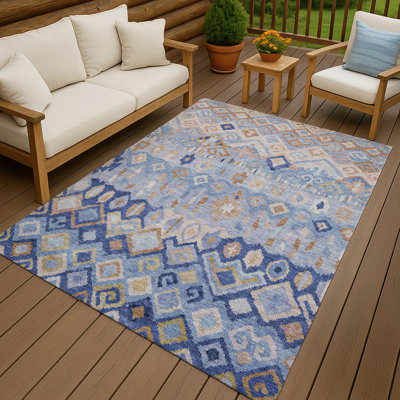 Machine Washable Indoor/Outdoor Matteson ACN2303 Casual Rug