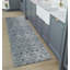 Tapis de couloir en coton sur mesure à motif floral-990739587