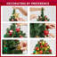 Arbre de Noël de table portable avec base en béton vert-331898114-372539488