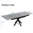Extendable Dining Table Black With Grey Desktop-370463816
