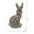 Sitting Bronze Terracotta Rabbit Figurine