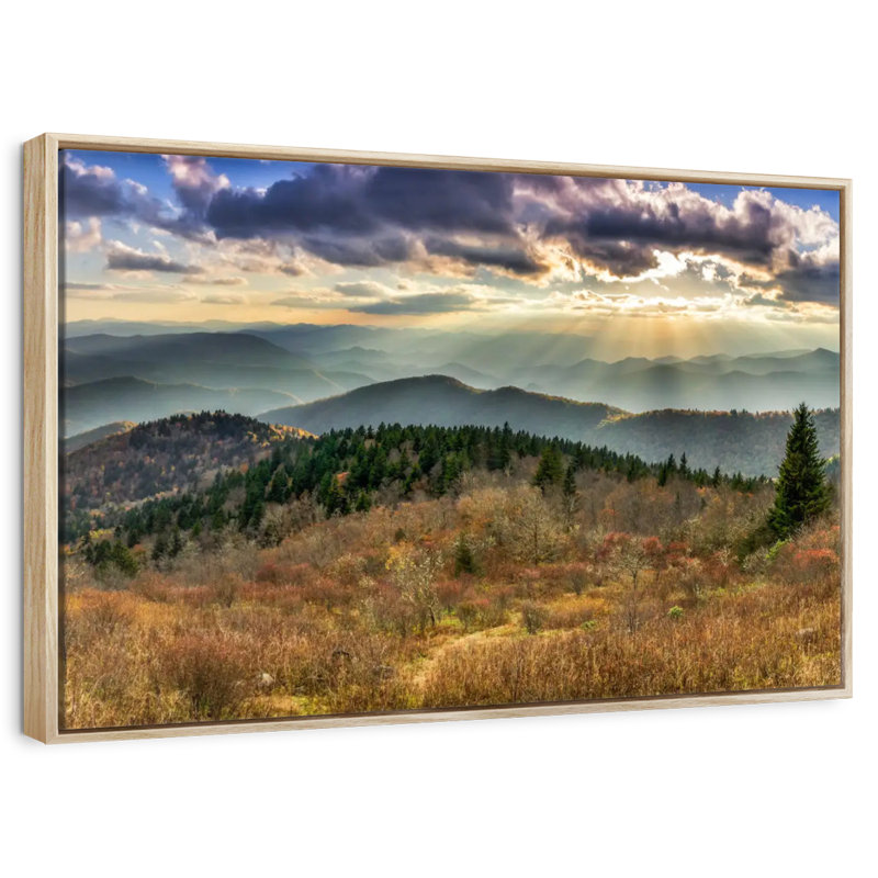 Parc national des Great Smoky Mountains, Cadre flottant en bois naturel, 43 po x 29 po