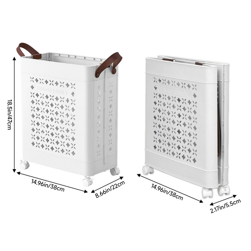 Laundry Hamper, White